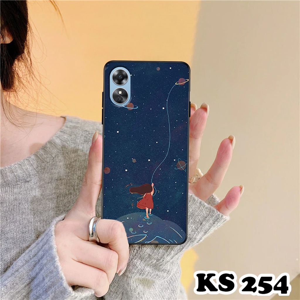 Ốp lưng Oppo A17 - A17k in hình bé gái dễ thương - Chất liệu TPU cao cấp