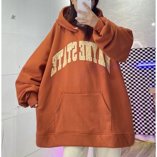 Áo nỉ hoodie cam cháy way.ne