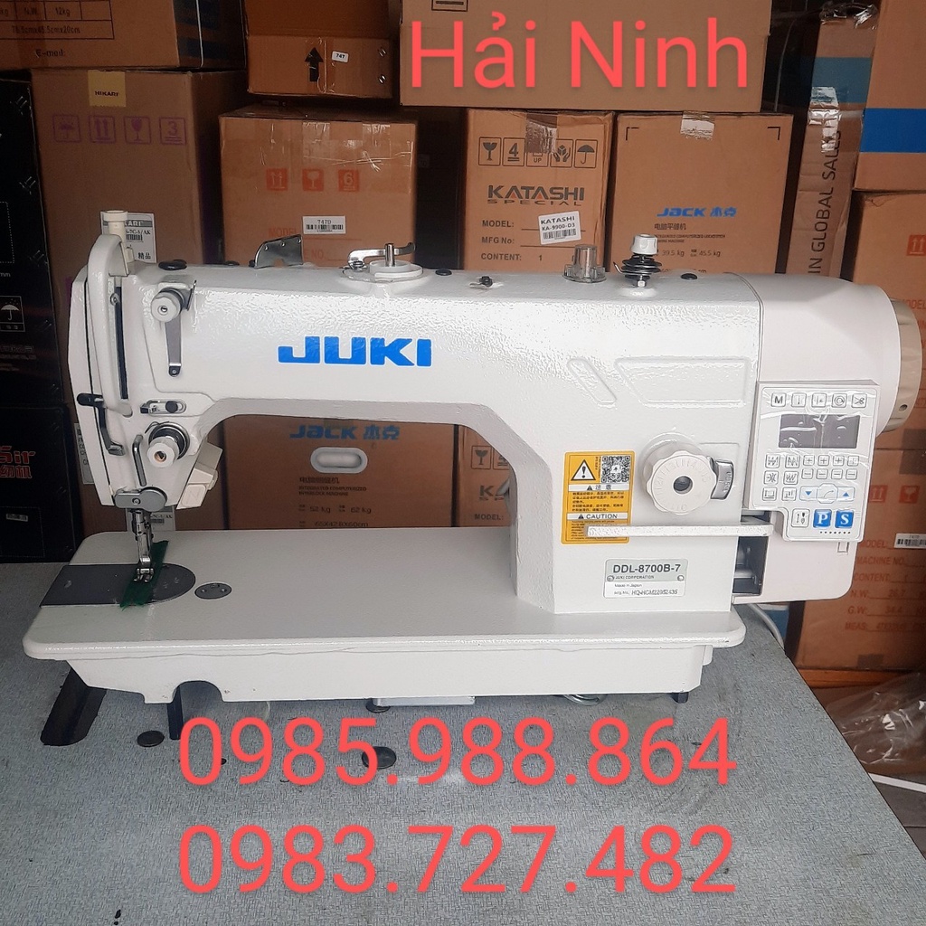 Máy may một kim juki điện tử cắt chỉ lại mũi tự động mới 100% đủ bộ