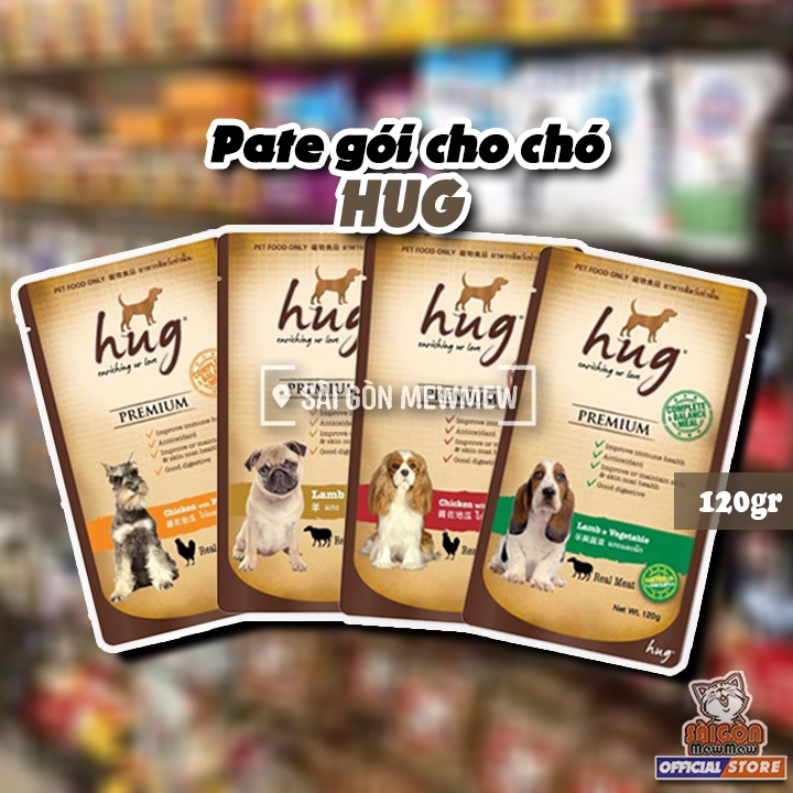 Pate HUG cho chó gói 120gr