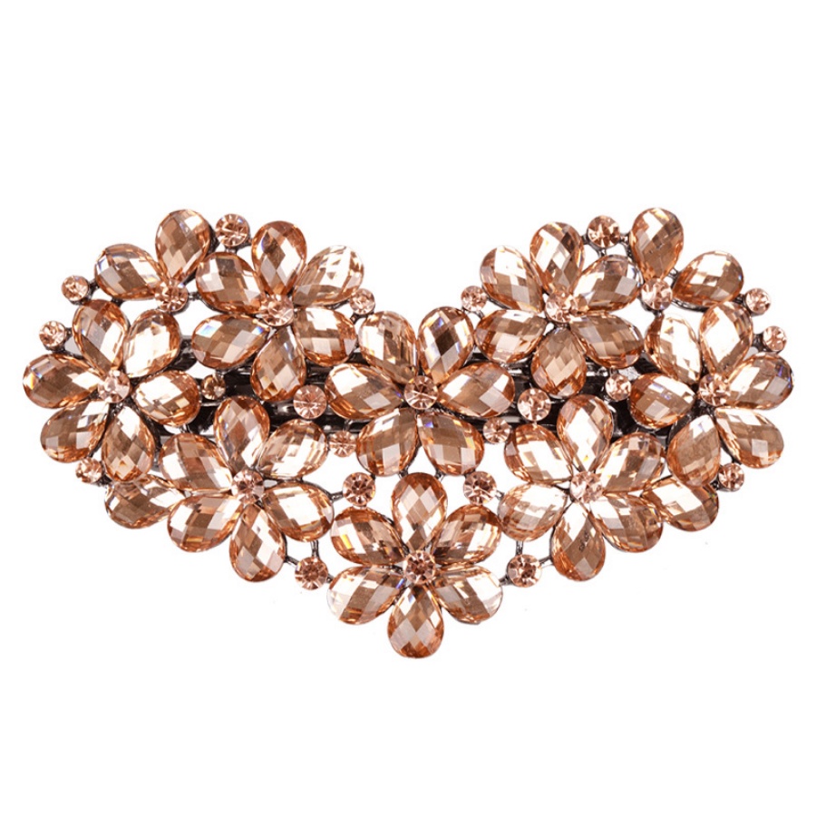 Kẹp TóC HìNh Hoa ĐíNh Kim Cương Giả NhiềU MàU ThờI Trang Cho Nữ