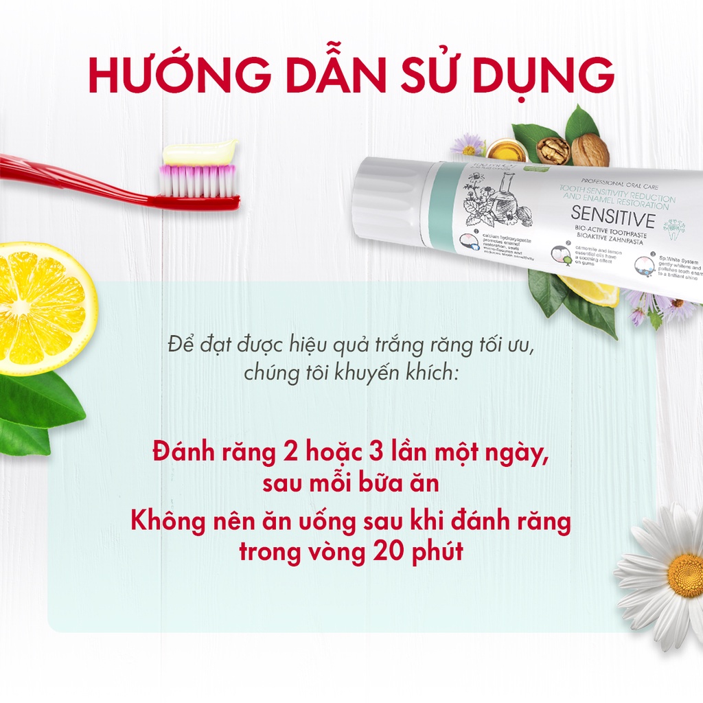 Kem Đánh Răng Giảm Ê Buốt SPLAT Sensitive Professional Giúp Giảm Ê Buốt, Phục Hồi Men Răng Hiệu Quả 100ml