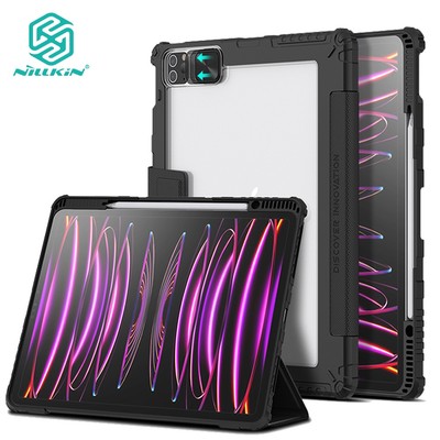 Ốp Lưng Thông Minh Nillkin Cho iPad Pro 11 12.9 2022 A16 Air 6 Air 13 Air 11 Mini 7 6 Air 5 Air 4 10.9 2020 Flip Case Vỏ Bảo Vệ Camera Chống Sốc Có Giá Đỡ