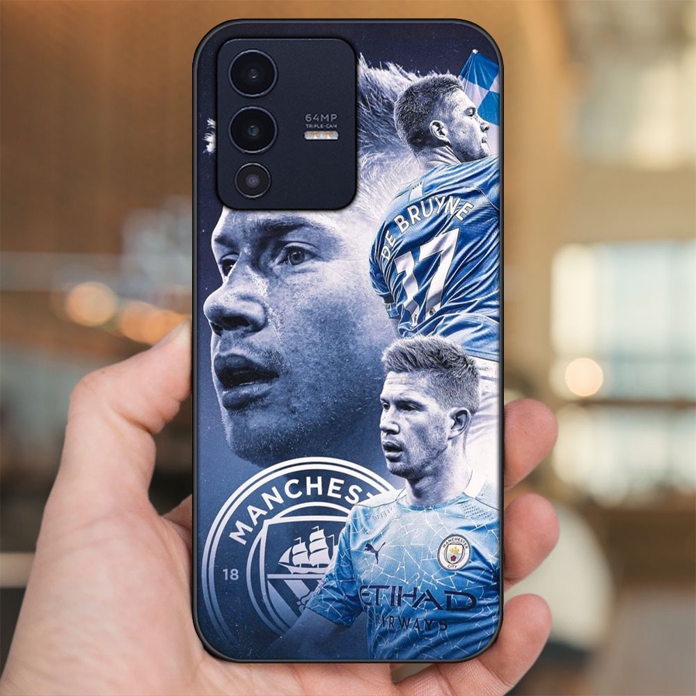 Ốp lưng Vivo V23 5G viền đen in hình Kevin De Bruyne Manchester City MC