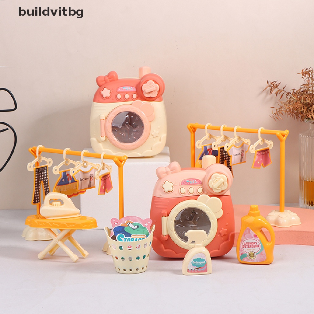 Máy Giặt Đồ Chơi Mini Dạng Nhấn Thú Vị Cho Bé