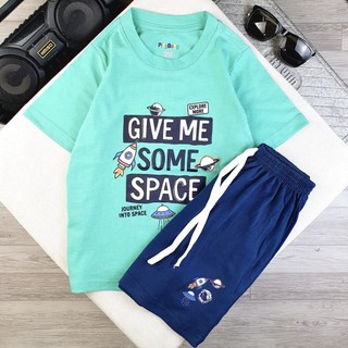 Bộ đồ cho bé trai vnxk thun cotton 100%
