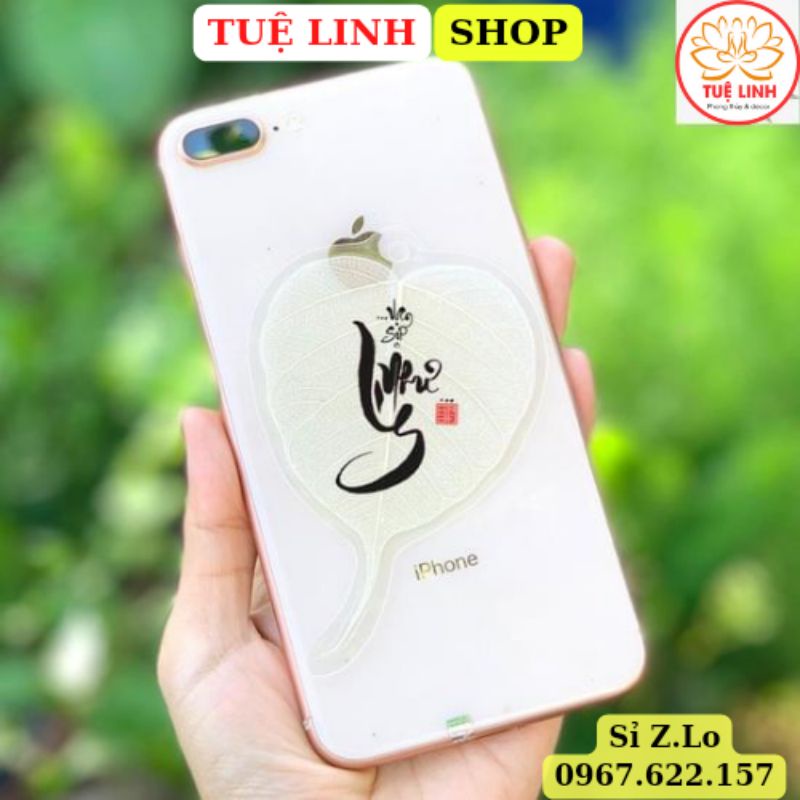 Lá Bồ Đề Thư pháp chữ Vạn Sự Như Ý