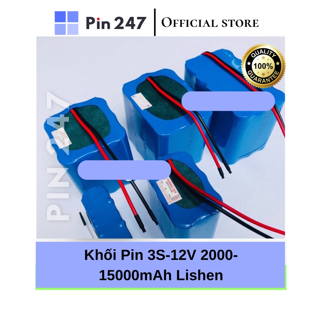 Pin 3S -12V Li-ion 18650 chạy quạt tích điện. máy phun thuốc. .... dung lượng (2000 - 6000mAh), PinLishen mới 100%