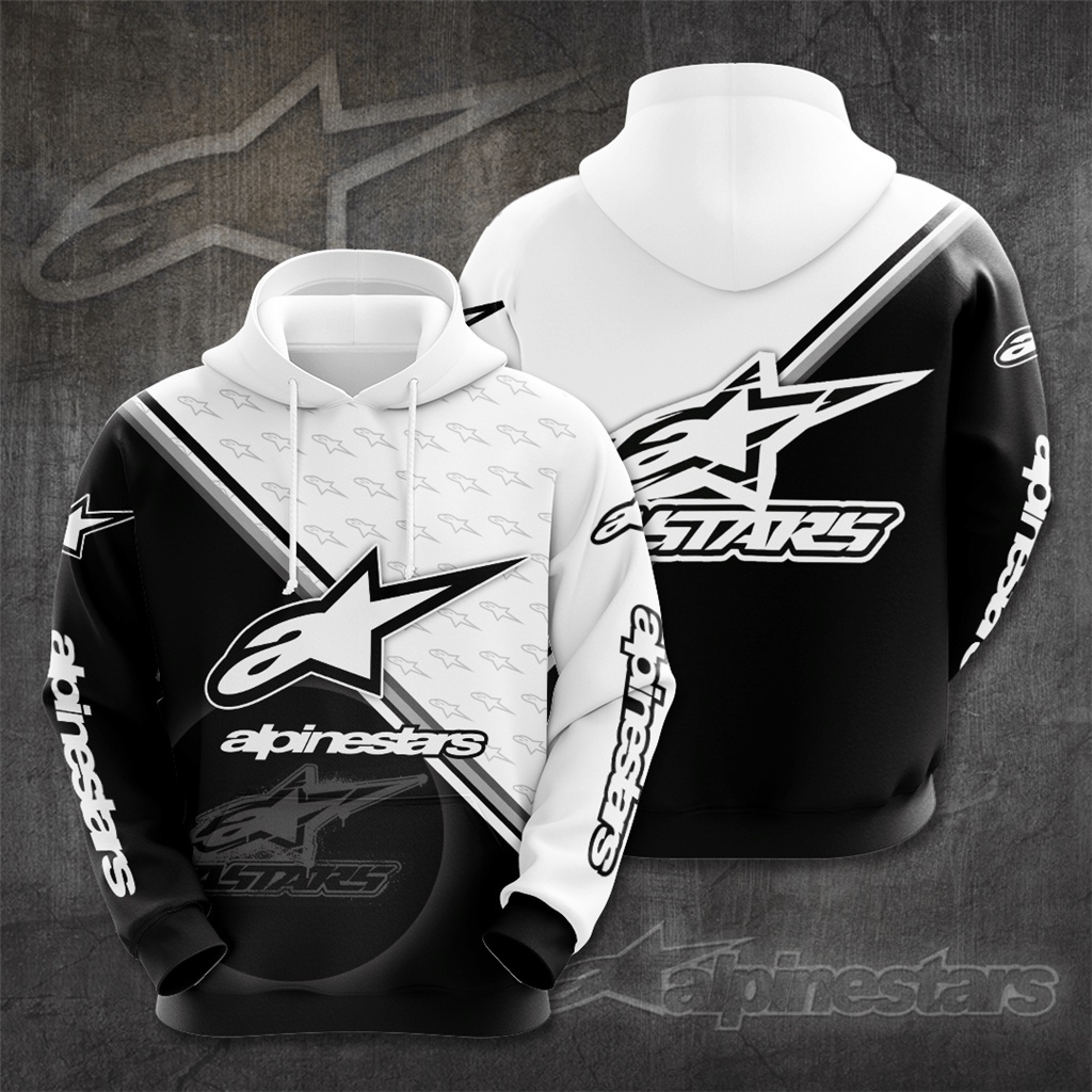 Áo Hoodie Tay Dài Dáng Rộng In Logo Alpinestars Motogp Thời Trang Xuân Thu Cho Nam Và Nữ