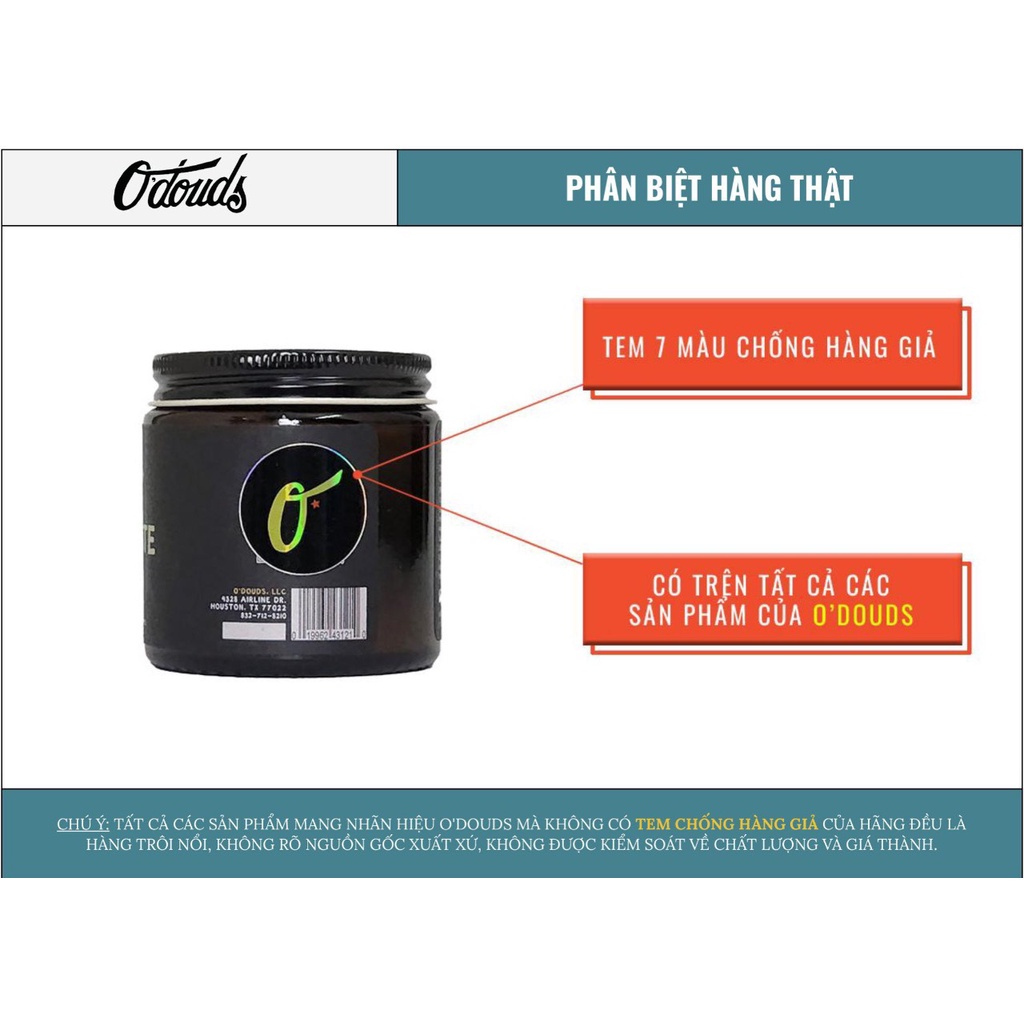 Sáp vuốt tóc O'douds Dry Wax + Tặng quà