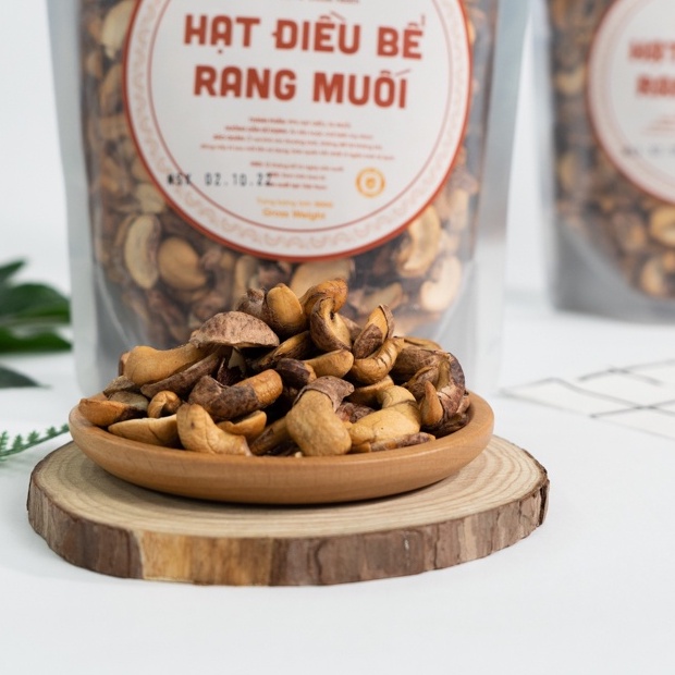 Hạt Điều Bể Rang Muối Nguyên Lụa 500g – Điều Bình Phước Rang Củi – G2H Food