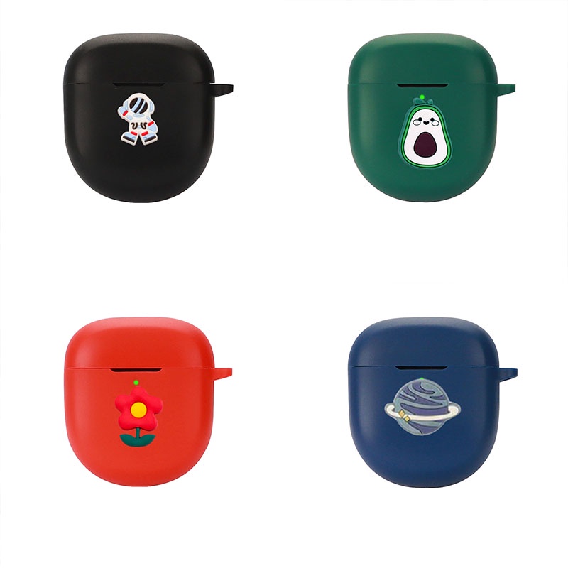 Vỏ Bảo Vệ Hộp Sạc Tai Nghe Bose QuietComfort II 2 Bằng Silicon Họa Tiết Hoạt Hình Kèm Móc Khóa Tiện Dụng