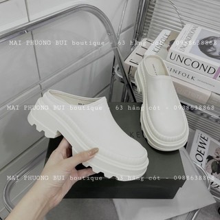Giày sục da cnk độn đế mai phương bùi