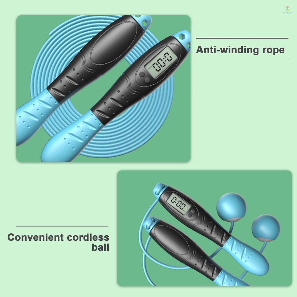 Dây Nhảy Thể Dục Có Bộ Đếm Số Lượng Calorie 4 Chế Độ