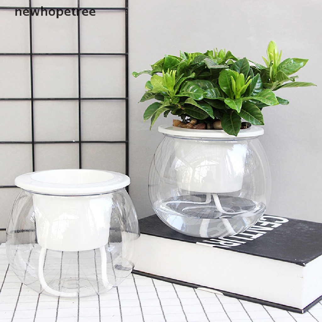 Chậu Hoa Tự Tưới Nước Bằng Nhựa Tiện Lợi