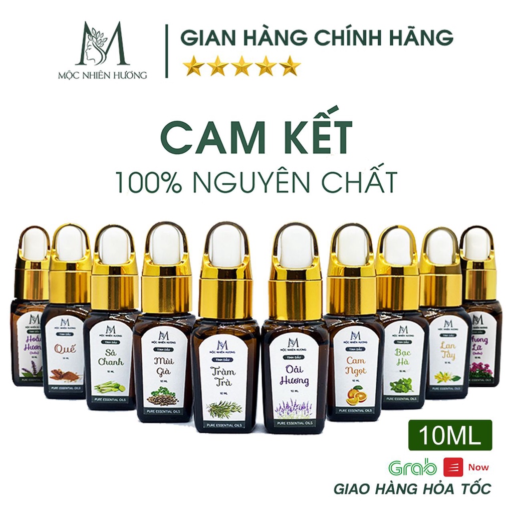 Tinh dầu thiên nhiên nguyên chất Mộc Nhiên Hương | Tự chọn mùi | Có kiểm nghiệm chất lượng giúp thơm phòng, thơm xe ô tô