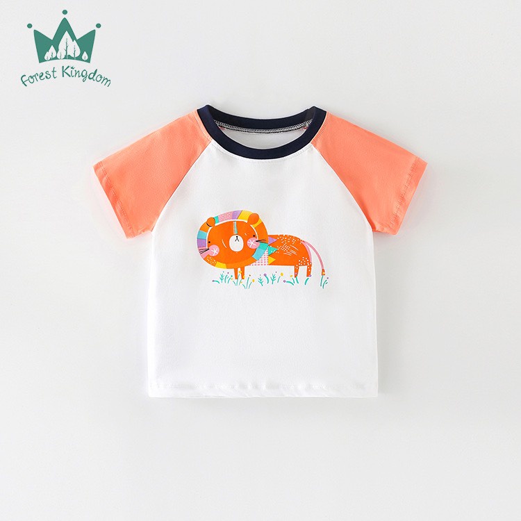 Áo Thun Trắng Tay Cam Sư Tử 210704 cho Bé Gái 2-7 Tuổi Mẫu Mới 2023 - Jumping Beans Official Store