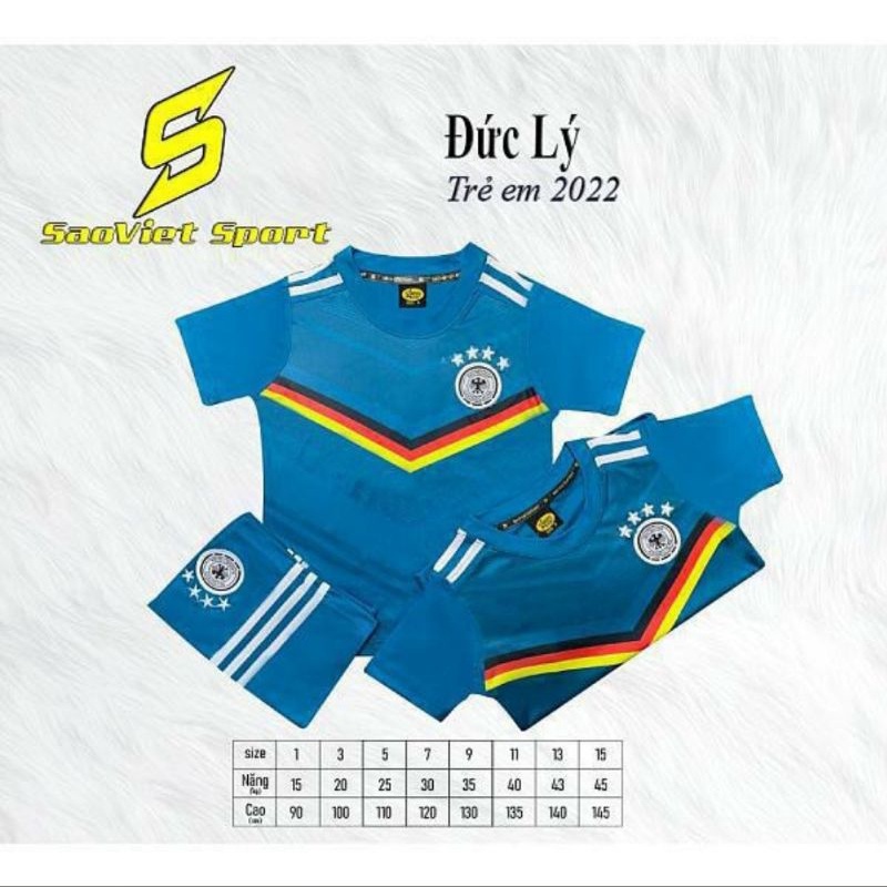 BỘ QUẦN ÁO BÓNG ĐÁ (SAO VIỆT) CHO TRẺ EM - WORLD CUP 2022