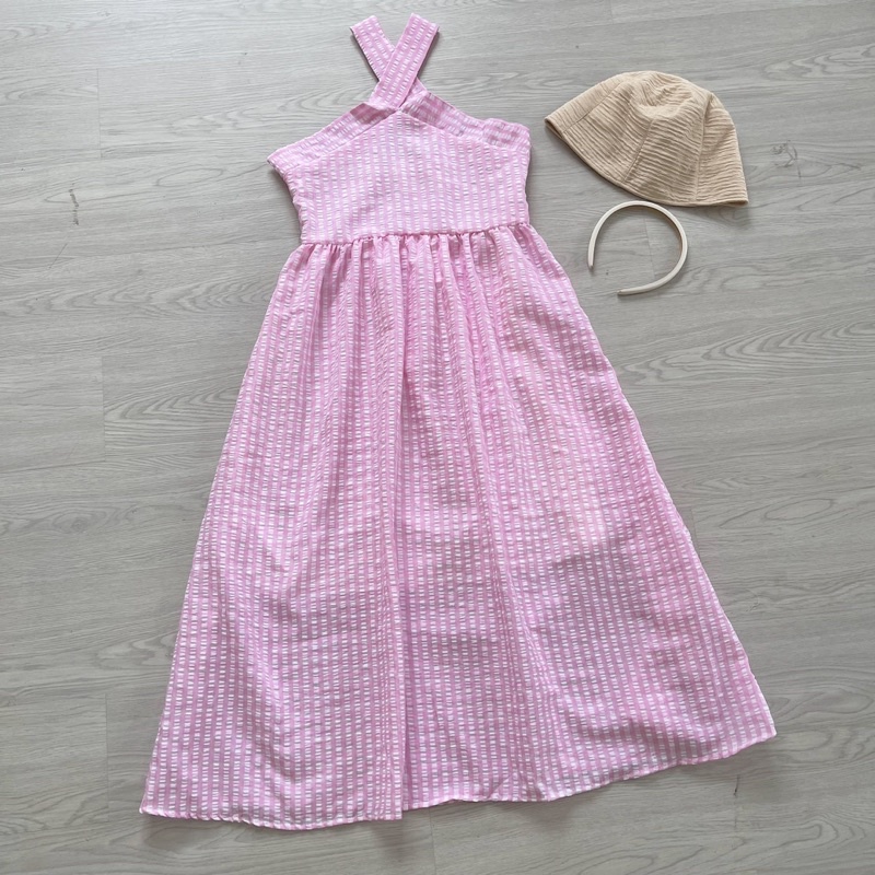 Đầm maxi dáng dài cổ yếm, thân sau chéo dây phong cách tiểu thư siêu xinh Sami Dress THE K.A.T BOOM