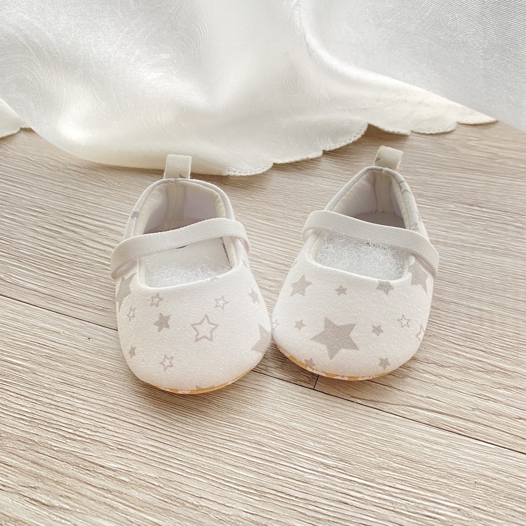 Giày tập đi cho bé đế mềm chống trơn trượt, vải sợi bông hữu cơ tự nhiên an toàn cho da của bé( kèm video, ảnh thật )001