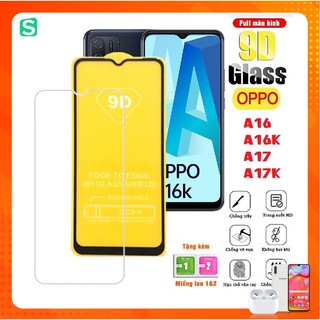Kính cường lực cho Oppo A16 A16K A17 A17K Full màn hình , Full Keo thế hệ mới , Kính 2,5d không full - phukienso24h