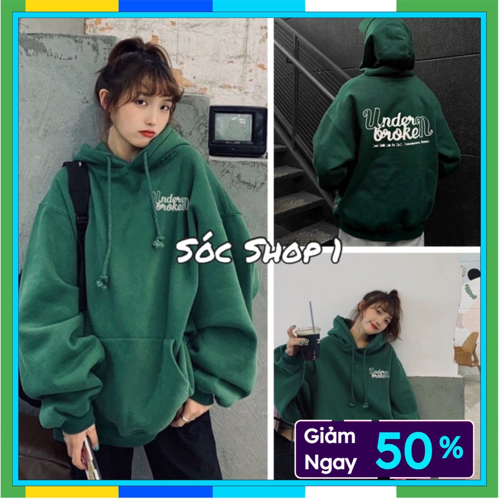 Áo hoodie nữ form rộng ellon arc, Áo hoodie nữ form rộng nỉ dày unisex mặc nhà đi chơi đi học ulzzang hàn quốc