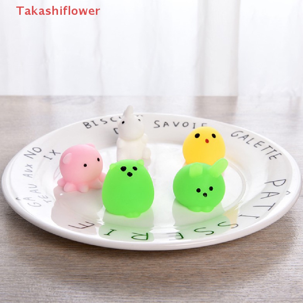 (Takashiflower) Đồ Chơi Nắn Bóp Đàn Hồi Giảm stress Hình Động Vật Dễ Thương Thay Đổi Màu Sắc 96 Mẫu