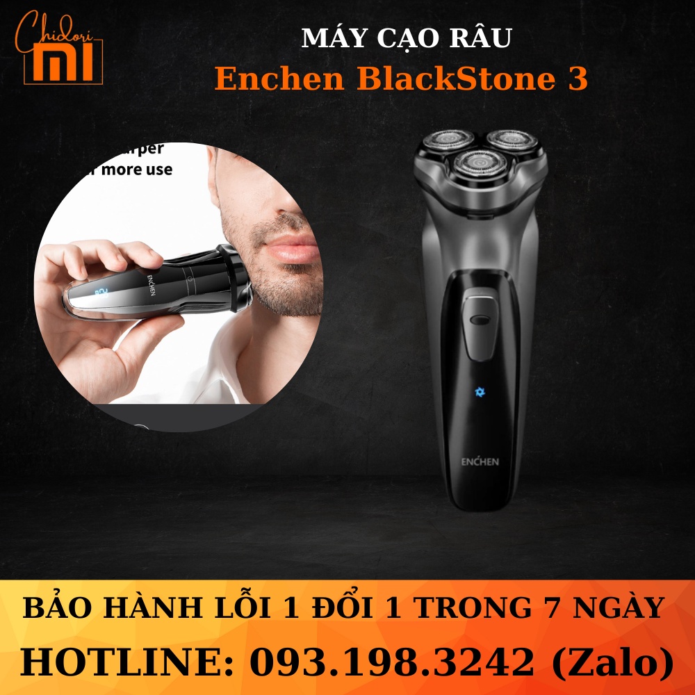 CHÍNH HÃNG - Máy Cạo Râu Enchen BlackStone 3 - FullBox
