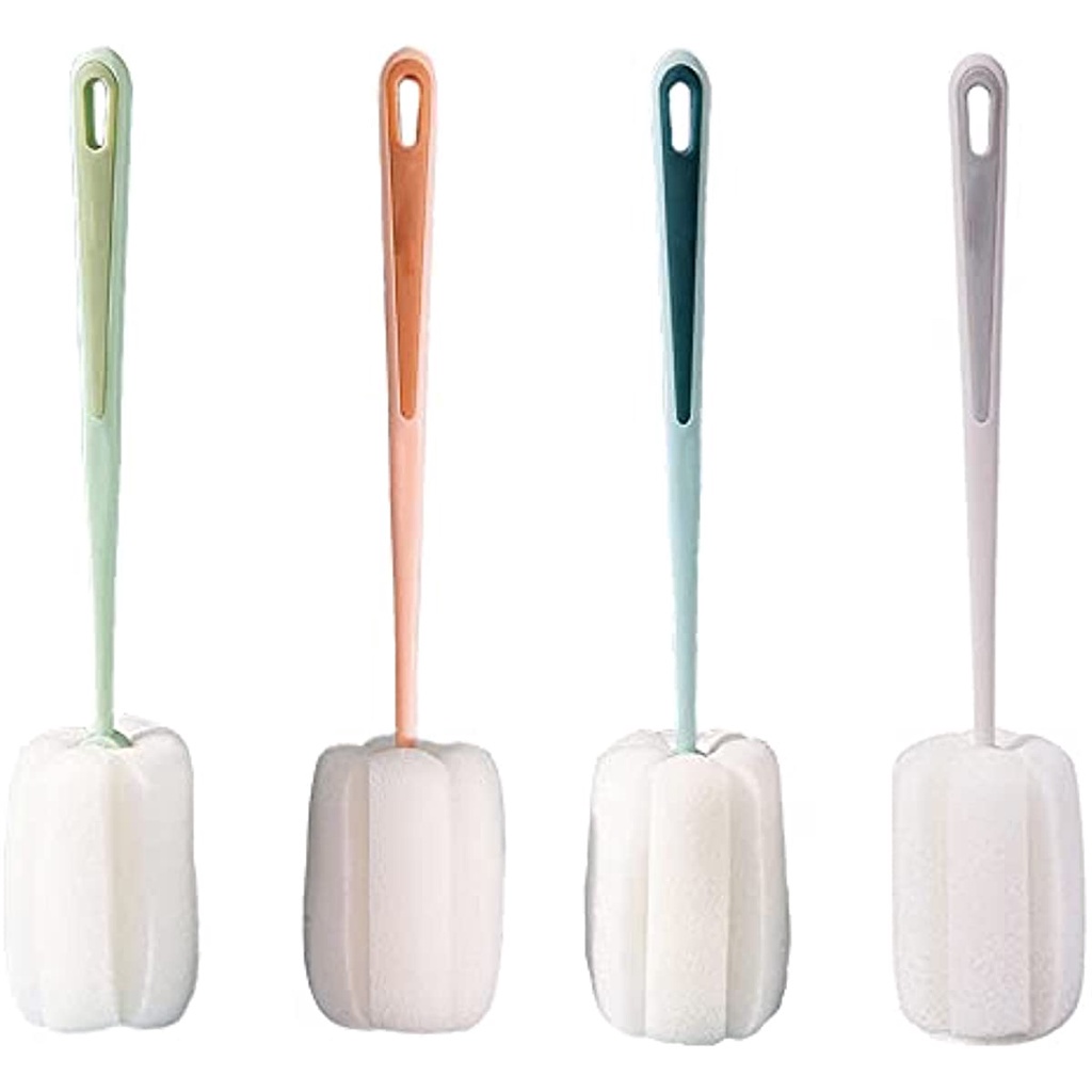 Cọ Xốp Cán Dài Vệ Sinh Bình Thủy Tinh / Bình Sữa / Ấm Trà / Cà Phê Tiện Dụng