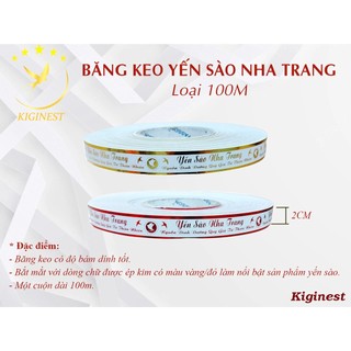 COMBO 10 BĂNG KEO DÁN ÉP KIM YẾN SÀO CAO CẤP - 2 VIỀN MÀU VÀNG, ĐỎ