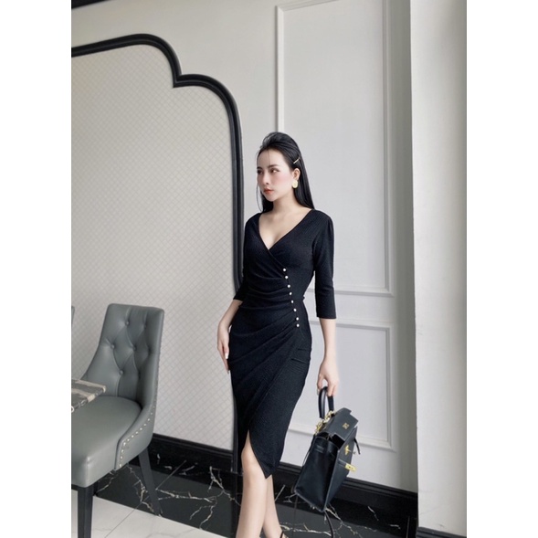 Đầm body nhũ dự tiệc sang trọng, lôi cuốn