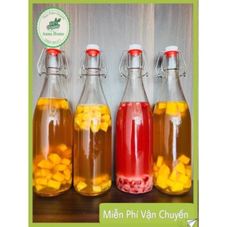 Chai Nắp Gài 500ml  Hàng Loại 1 Tạo Gas Siêu ĐỉnhĐựng thành phẩm Kombucha,