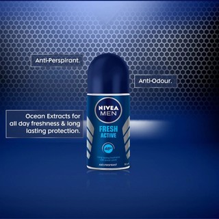 Lăn ngăn mùi Nivea Men Fresh Active 50ml