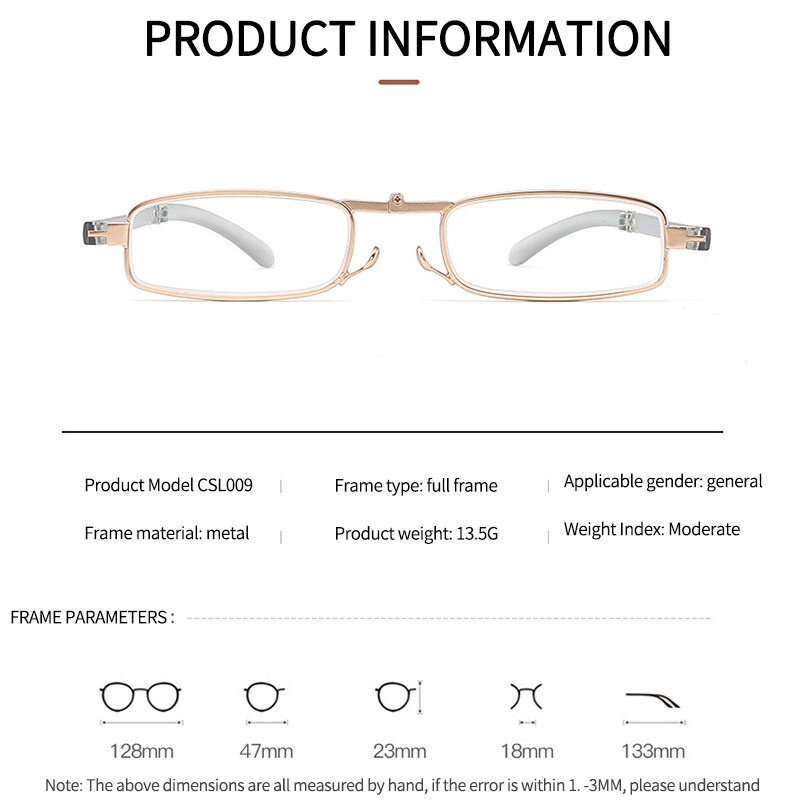 Kính Đọc Sách Siêu Mỏng Chống Ánh Sáng Xanh Có Thể Gập Lại Kèm Giá Đỡ Điện Thoại Di Động Cho Nam Và Nữ