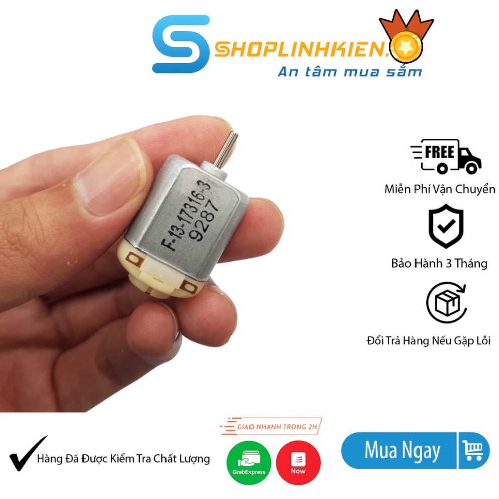 Động cơ DC 3V dùng cho chế các thiết bị mini DIY sáng tạo motor 3-6V  ShopThongMinh5.0