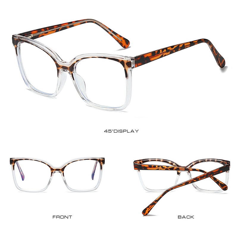 Kính Mát Gọng Mắt Mèo Oversize TR90 Chống Ánh Sáng Xanh Thời Trang Phương Tây Cho Nữ