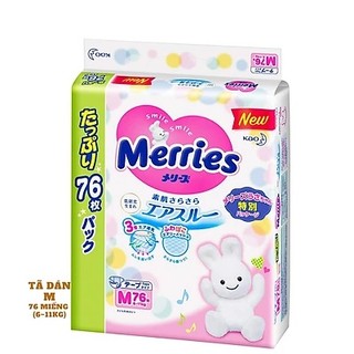 Tã Bỉm Merries Siêu Cộng Nội Địa Nhật Chính Hãng Full Size