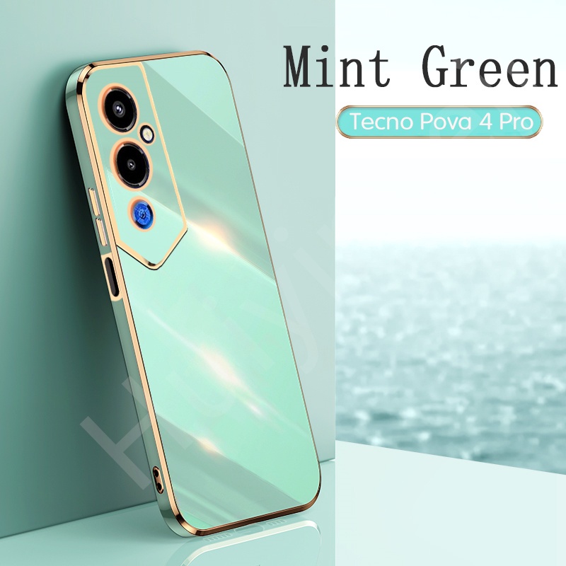 Ốp Lưng Mạ Điện Cho Tecno Pova 4 Pro LG8n