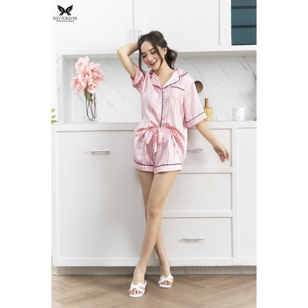 Sexy Forever Đồ Bộ Pyjama Lụa cao cấp Calla