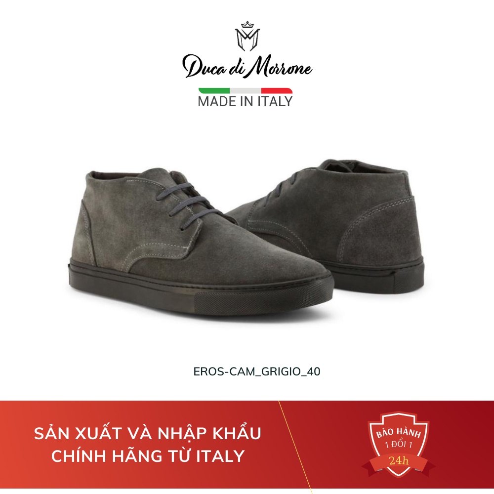 Giày Nam Cao Cổ Chukka Boot Da Lộn Cao Cấp DUCA DI MORRONE Nhập Khẩu Chính Hãng Từ Ý - Made In Italy – EROS-CAM_GRIGIO