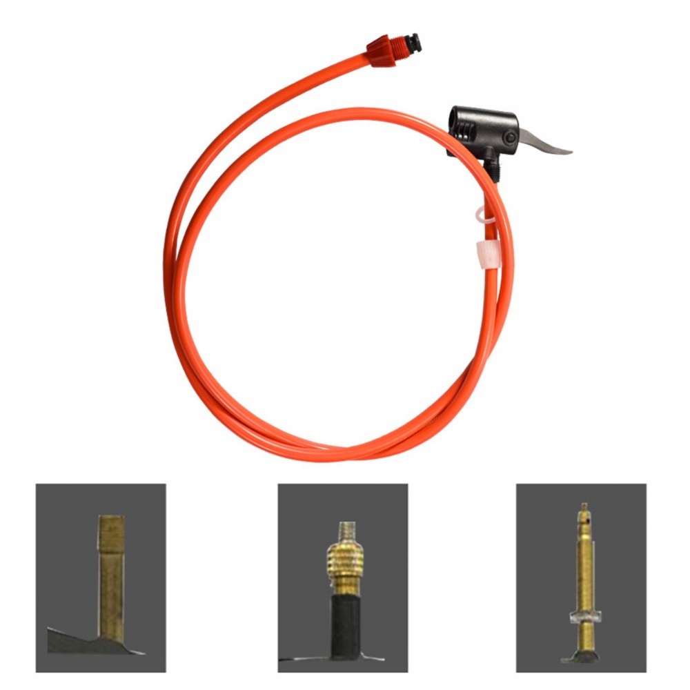 1 Ống Bơm Hơi Bánh Xe Đạp + Vòi Phun