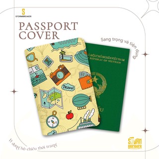 Bao Da Hộ Chiếu - Ví Đựng Passport Du Lịch ( in tên cá nhân ) Stickers Travel - LT024 STORMBREAKER