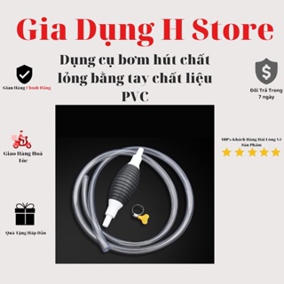 Ống hút xăng dầu chất lỏng bóp tay - Dụng cụ bơm hút rượu xăng dầu chất lỏng , hút chất lỏng bóp tay