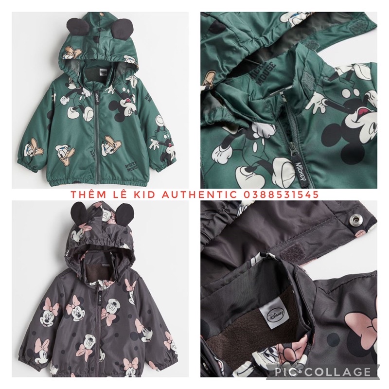 Áo phao mickey bé trai HM auth