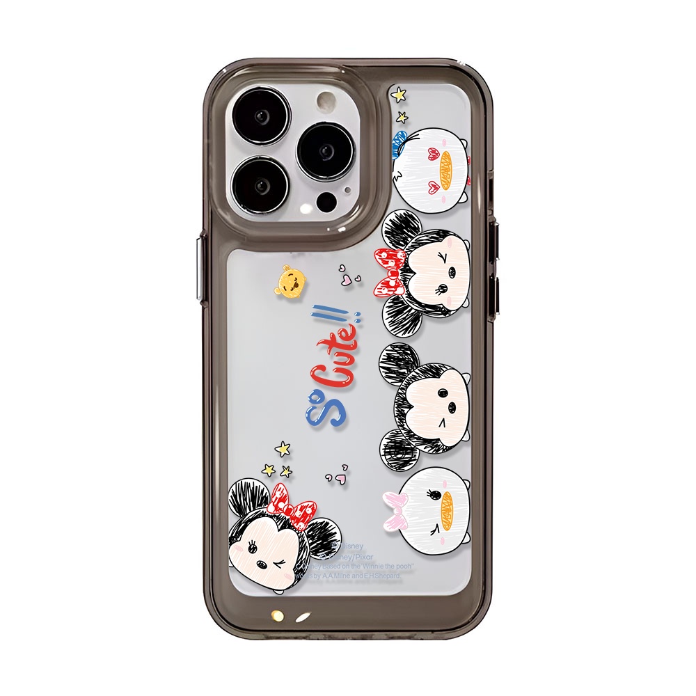 Ốp Điện Thoại Trong Suốt Họa Tiết Hoạt Hình Minnie Mickey Winnie Cho iphone 14 Pro Max 13 11 12 7Plus X XR XS Max 8 7