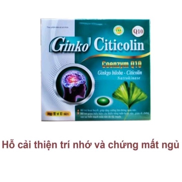 HOẠT HUYẾT DƯỠNG NÃO GINKGO BILOBA Q10 240mg - Giúp bổ sung dưỡng chất cho não