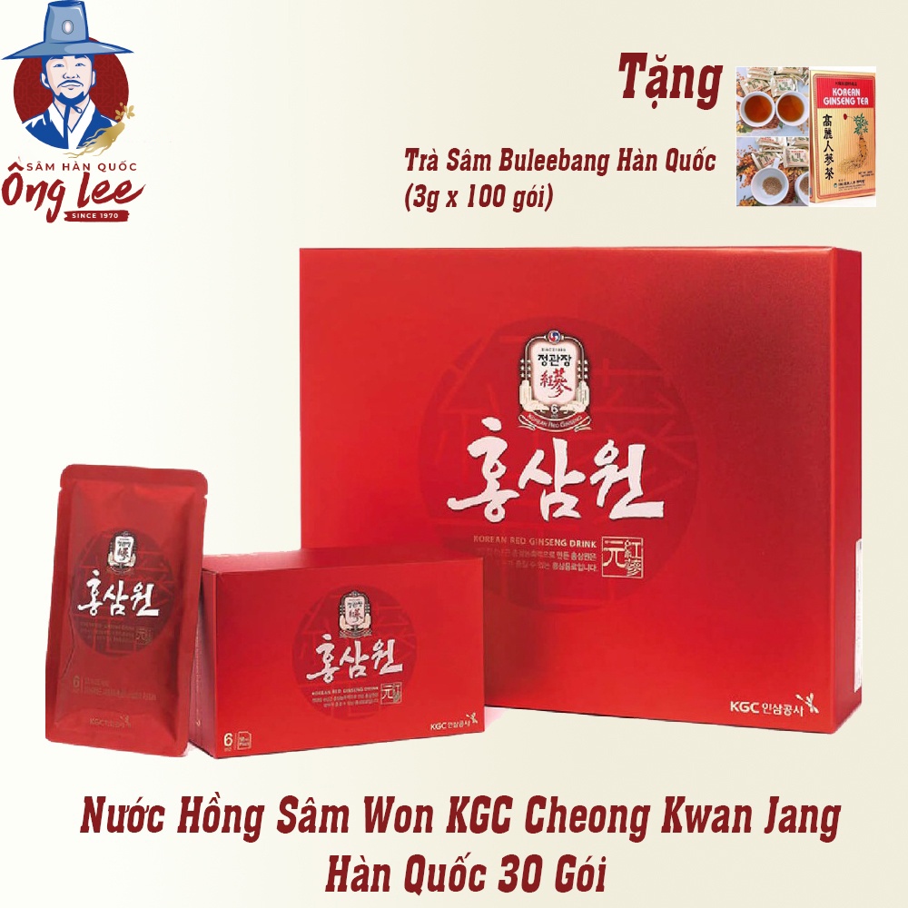 Nước hồng sâm Won cao cấp KGC sâm Chính phủ Hàn Quốc Cheon KwanJang hộp 30 gói