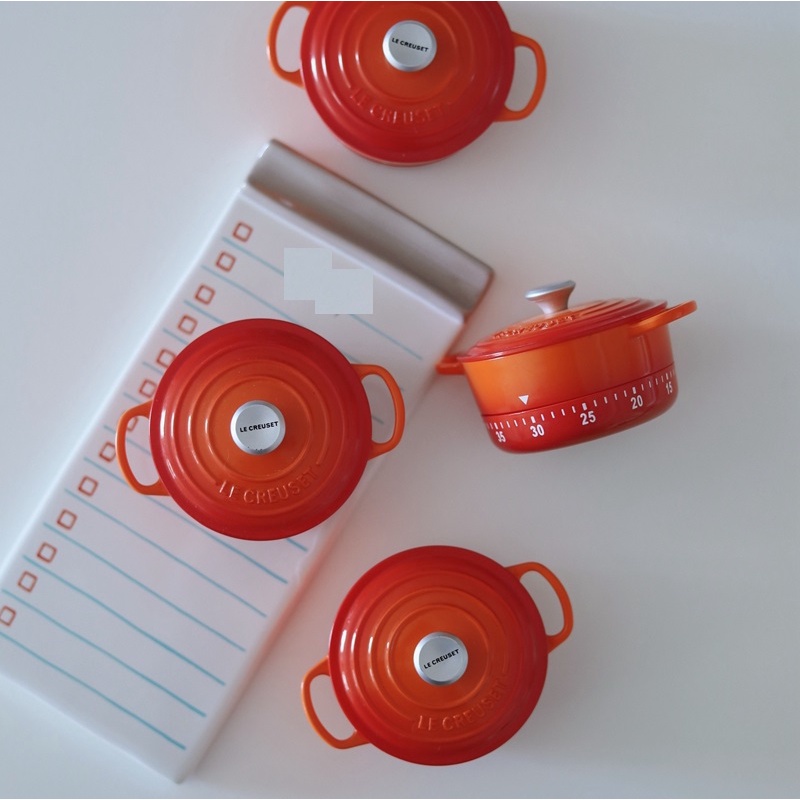 Dán tủ lạnh hình nồi le creuset nam châm hút từ tính size 7cm cute tinh xảo decor quán cafe nhà hàng phong cách ins Pháp
