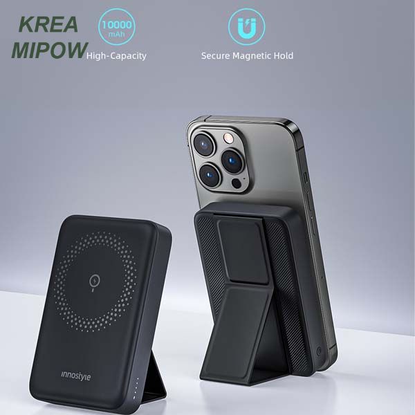 SẠC DỰ PHÒNG INNOSTYLE POWERMAG 15W 2 IN 1 STAND 10000 MAH PD 20W