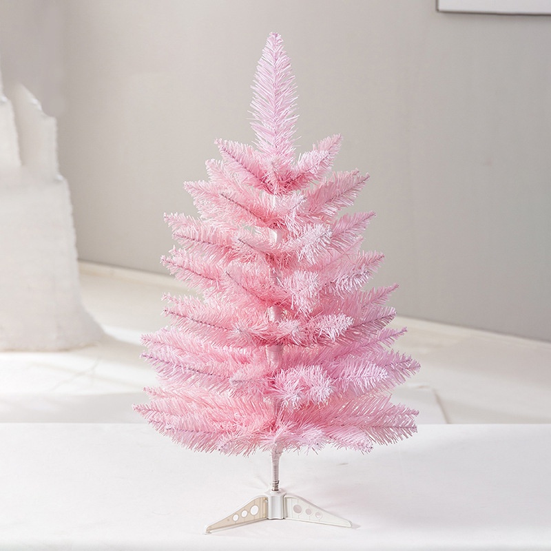 Cây thông mini màu hồng, trang trí giáng sinh mùa noel siêu dễ thương, cây thông mini để bàn kích thước 55cm